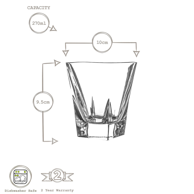 RCR Crystal Fusion Whisky Glass - 270ml