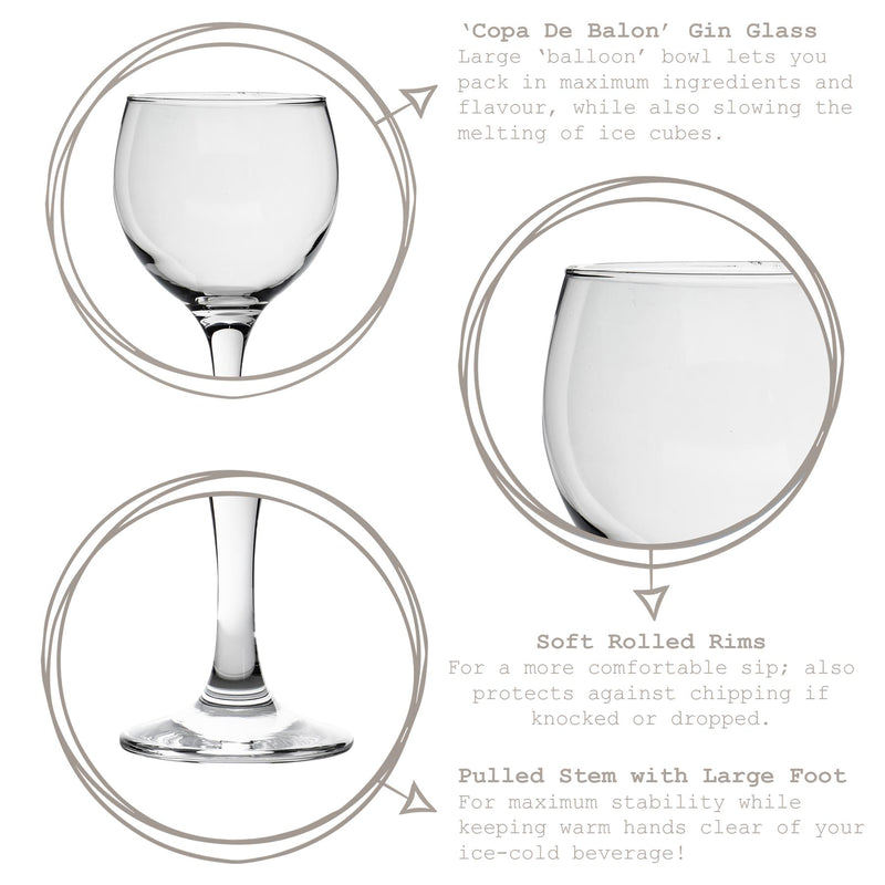 645ml Misket Gin & Tonic Glass - By LAV