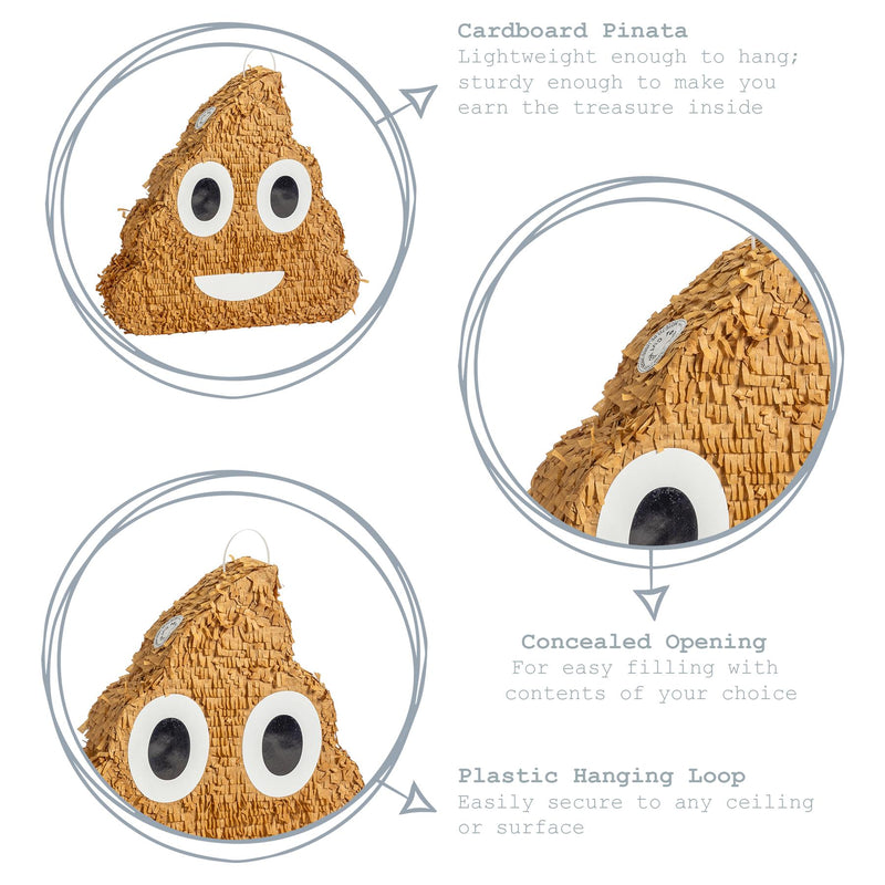 Fax Potato Poop Emoji Pinata Key Features