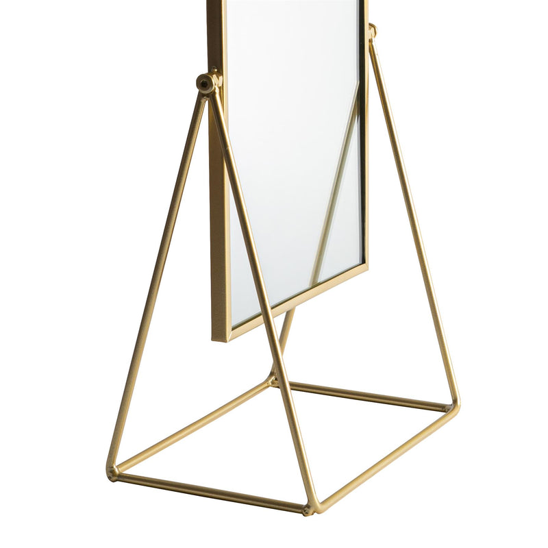 Harbour Housewares Dressing Table Vanity Mirror - 22cm - Gold
