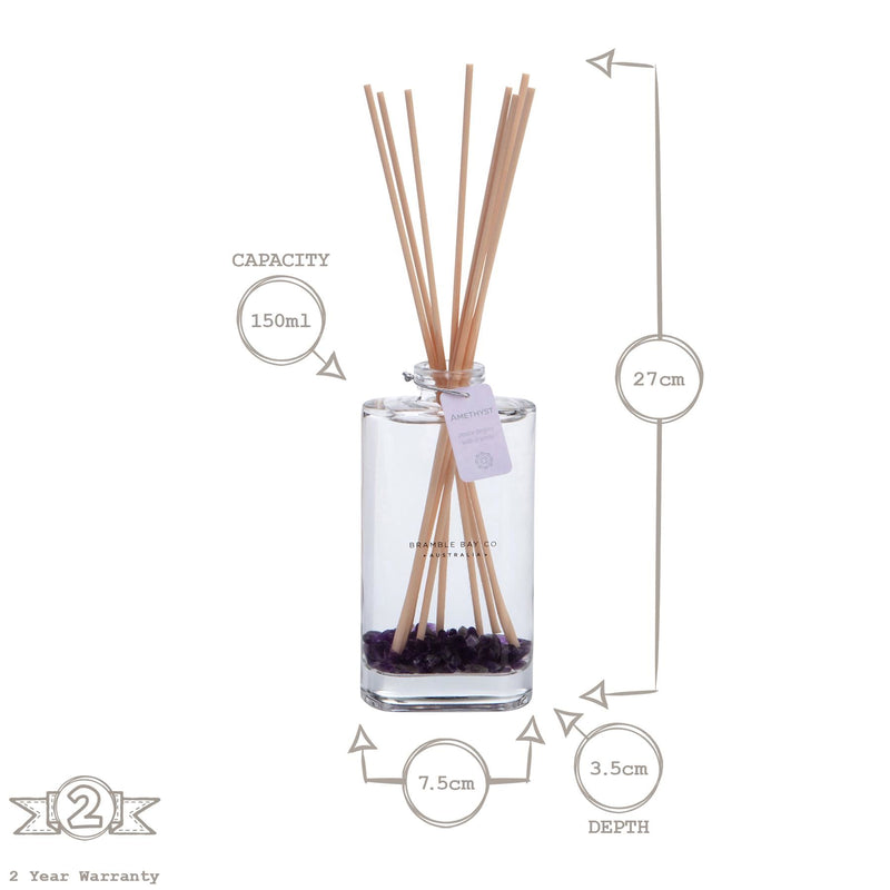150ml Tiger Eye Crystal Infusions Scented Reed Diffuser - By Bramble Bay