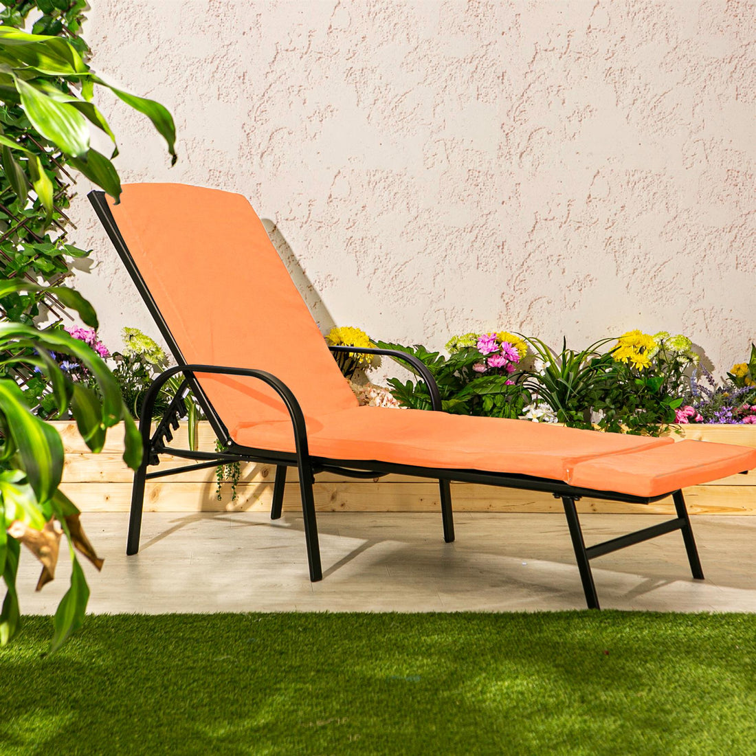 Sussex Sun Lounger Cushion - Terracotta