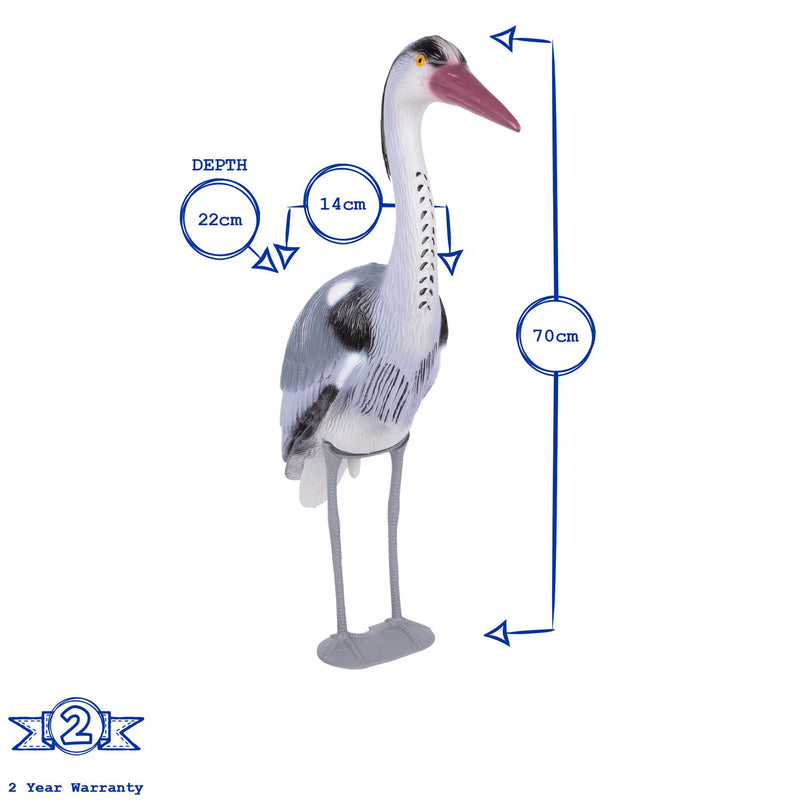 70cm Heron Bird Deterrent - By Redwood