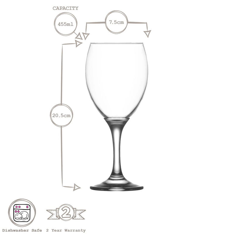 455ml Empire Red Wine Glass - By LAV