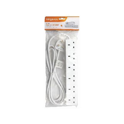 6-Way Extension Lead with 2m Cable