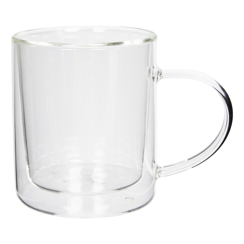 360ml Double-Walled Glass Mug - By Rink Drink