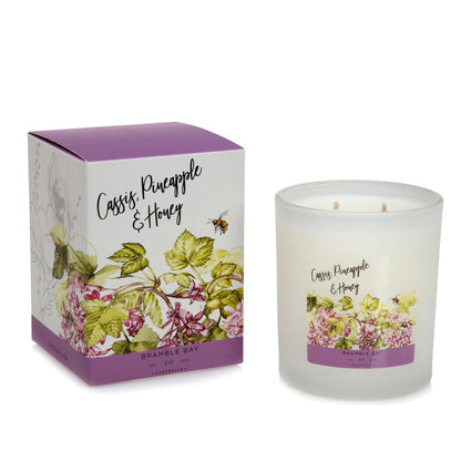 300g Cassis, Pineapple &amp; Honey Bath &amp; Body Soy Wax Scented Candle - By Bramble Bay