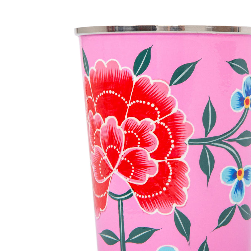 Peony 300ml Hand-Painted Picnic Cup - By BillyCan