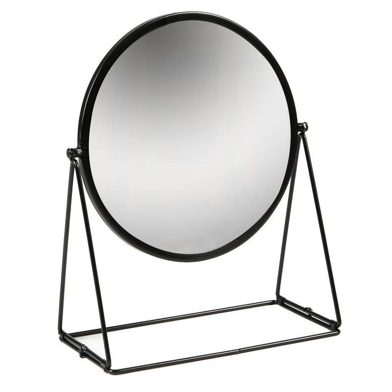 Harbour Housewares Dressing Table Vanity Mirror - 30cm - Black