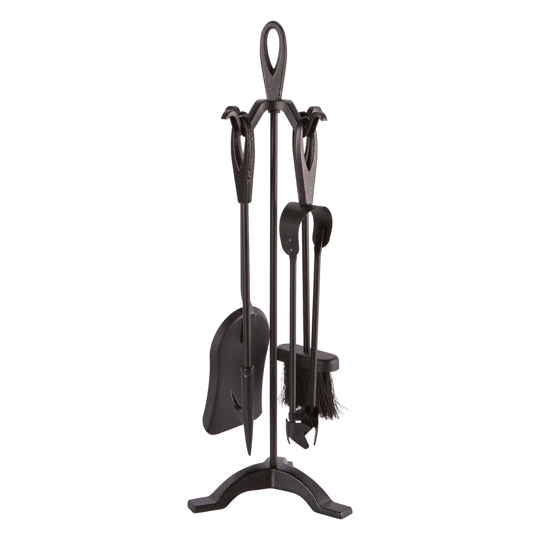 5pc Black Slindon Fireside Companion Set - By Hammer &amp; Tongs