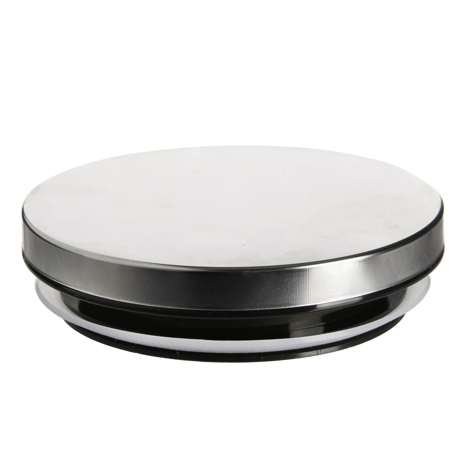 Glass Storage Jar with Metal Lid - 750ml - Silver