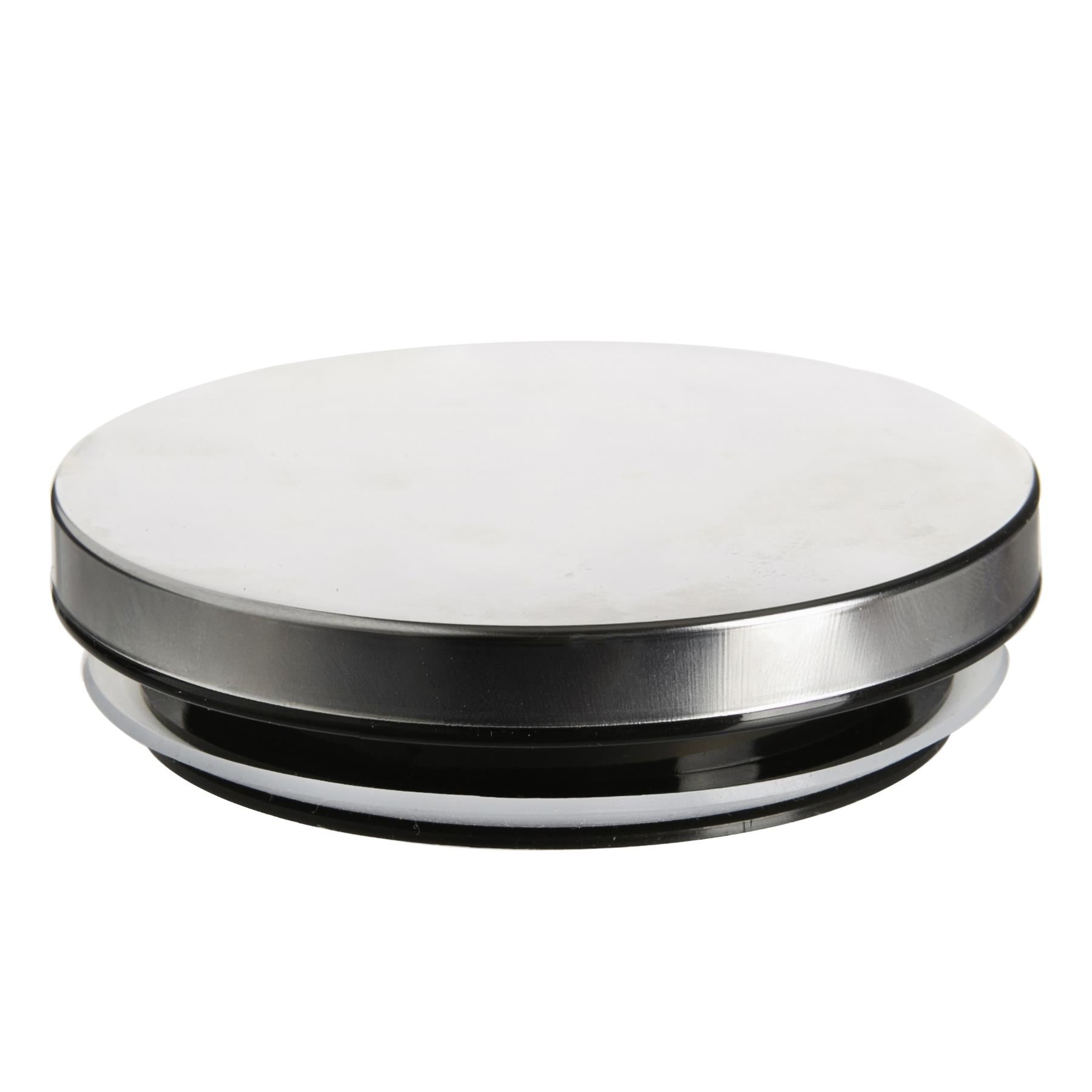 Glass Storage Jar with Metal Lid - 750ml - Silver