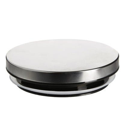 Glass Storage Jar with Metal Lid - 750ml - Silver