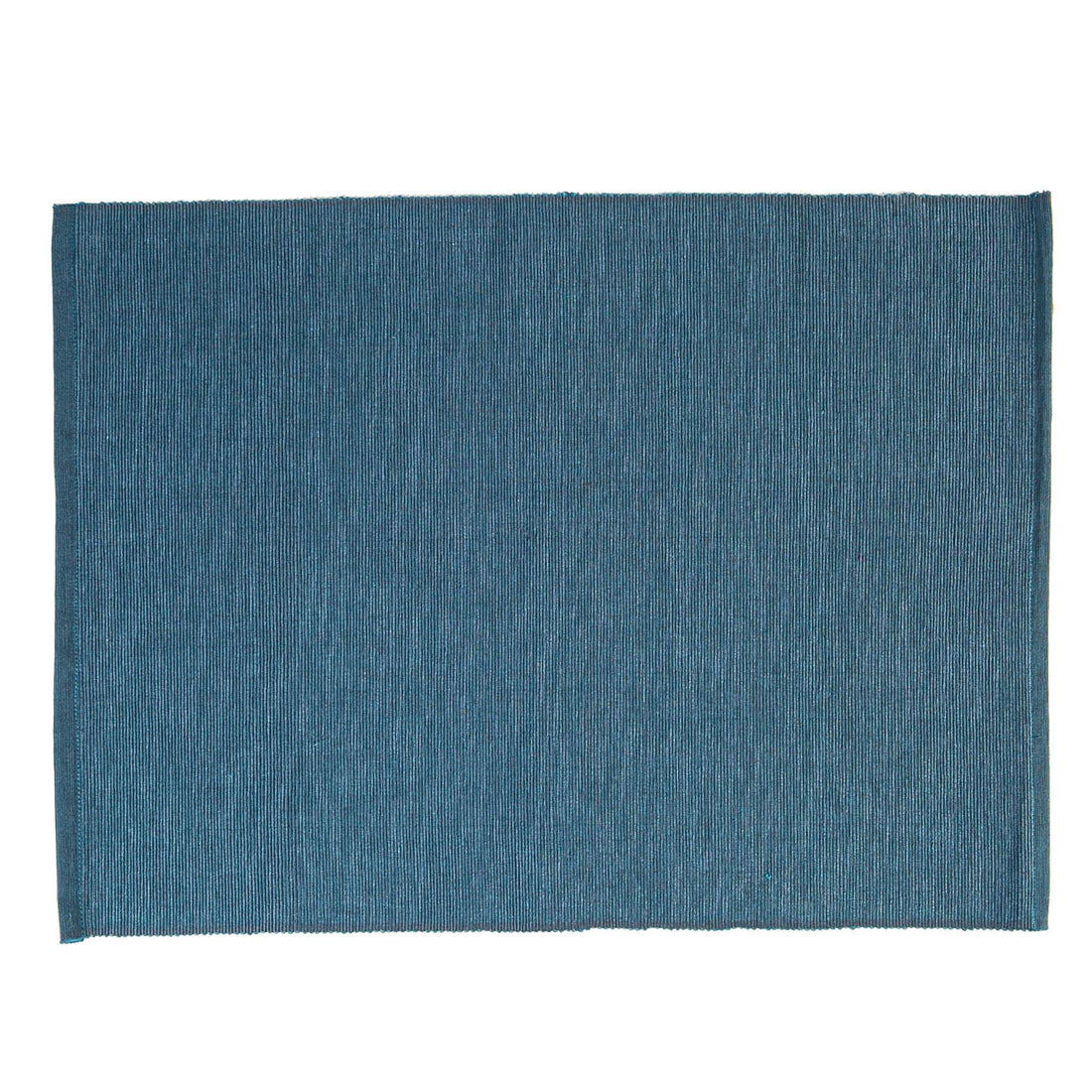 Nicola Spring Ribbed Cotton Placemat - Denim