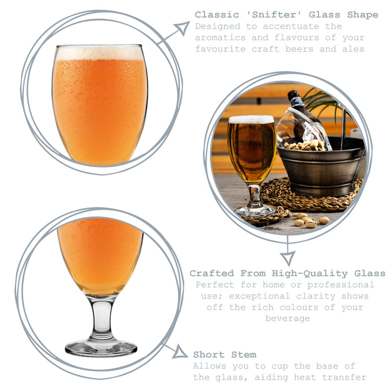 LAV Empire Classic Snifter Beer Glass - Clear - 590ml