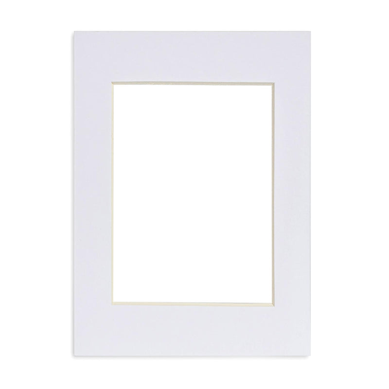 Nicola Spring Picture Mount for 5 x 7" Frame | Photo Size 3.5 x 5" - White