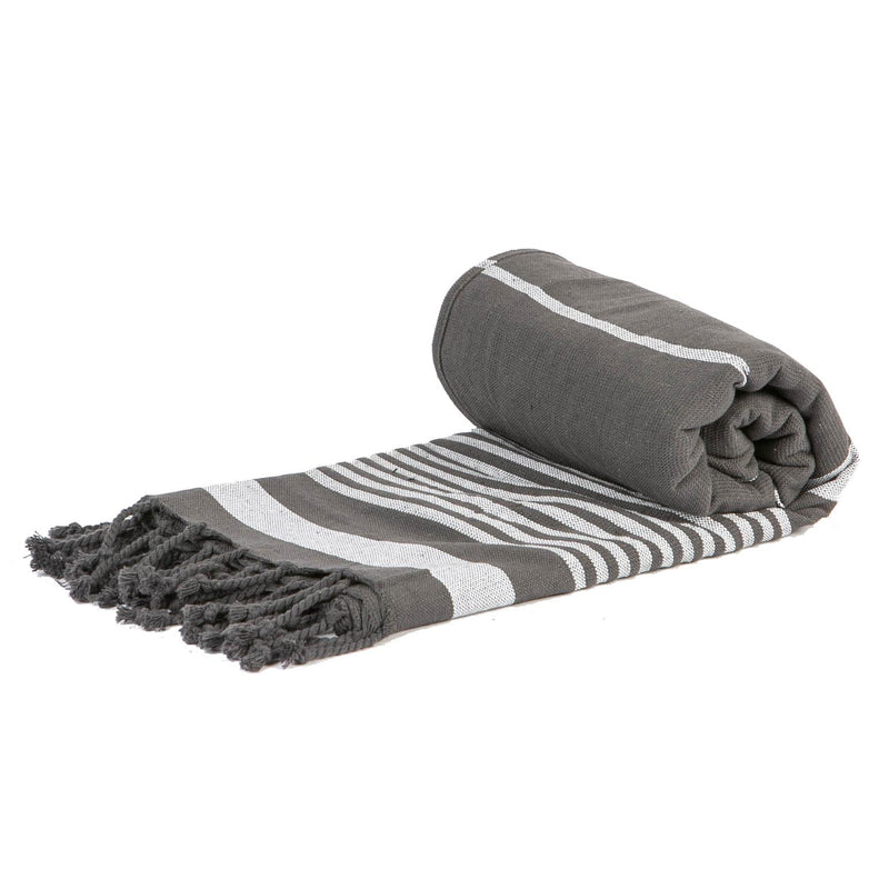 Nicola Spring Deluxe Turkish Cotton Bath Towel - Steel Grey