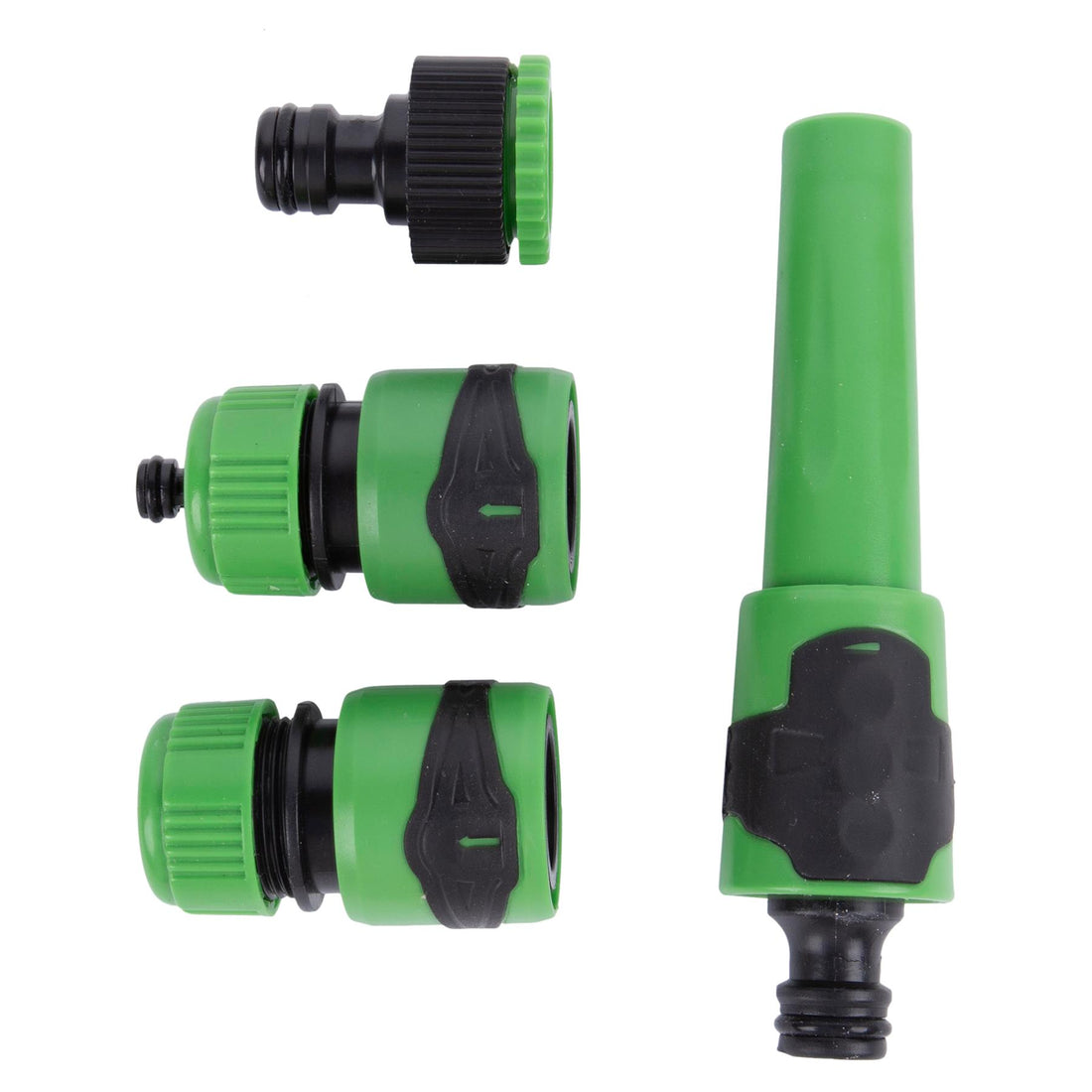 4pc 1/2&quot; - 5/8&quot; Hose Connector Set - By Green Blade