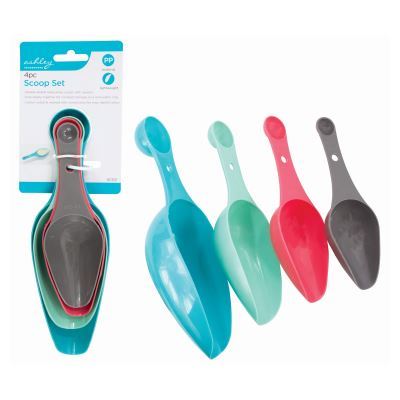 4pc Multi Polypropylene Ice Scoop Set - By Ashley