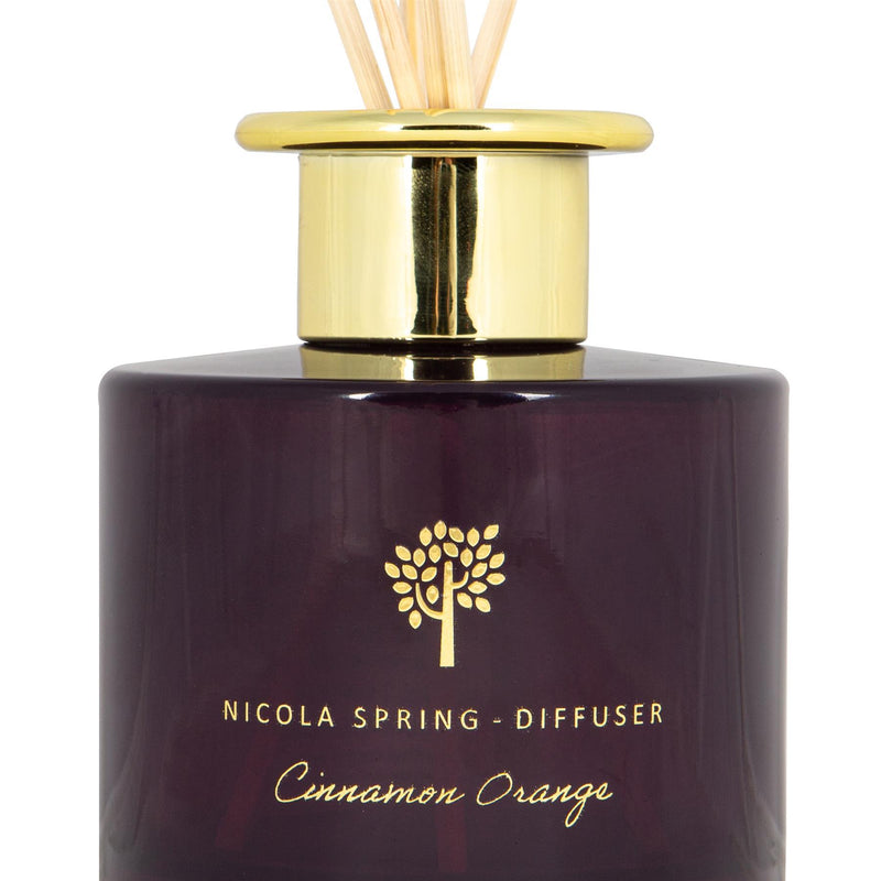 200ml Cinnamon & Orange Reed Diffuser - By Nicola Spring