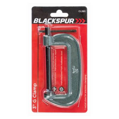 Grey 3&quot; (75mm) Steel G-Clamp