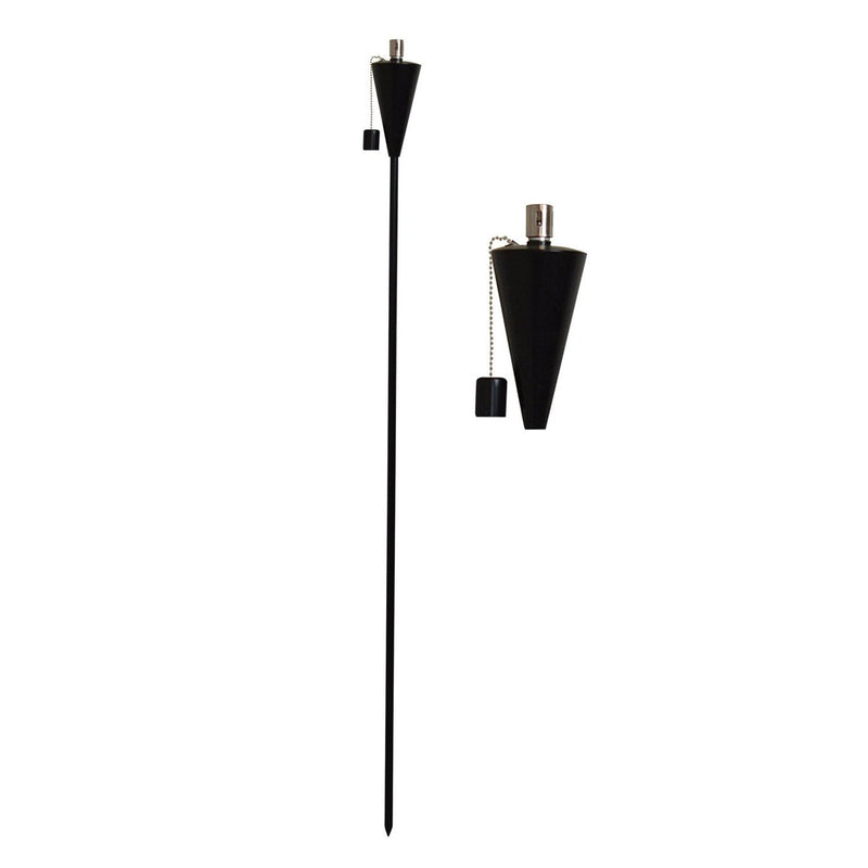 Harbour Housewares Outdoor Fire Torches - Black - Triangle Design