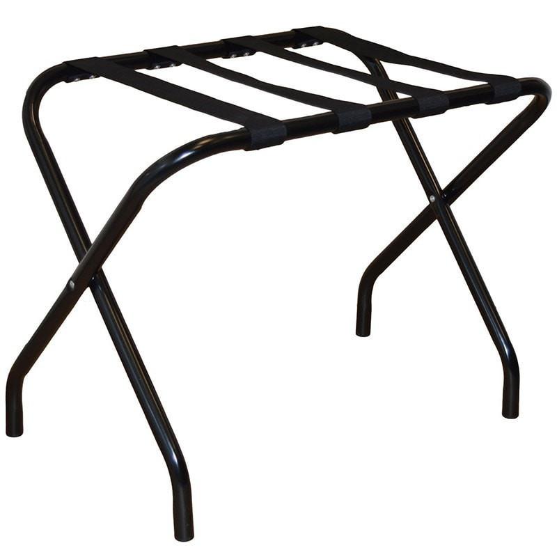 Harbour Housewares Folding Metal Luggage Rack - Black