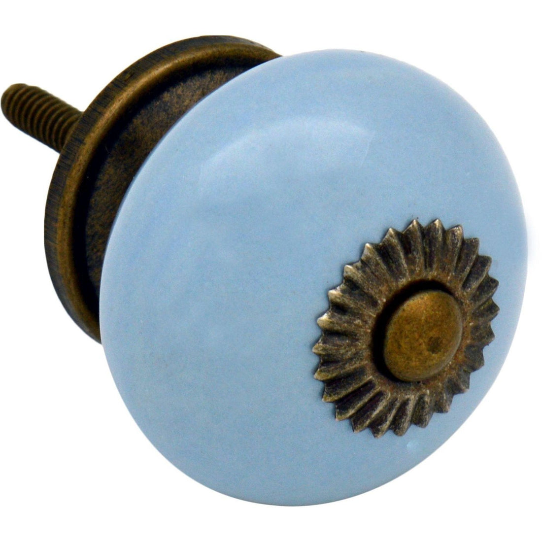 Nicola Spring Ceramic Door Knob and Handle - Blue