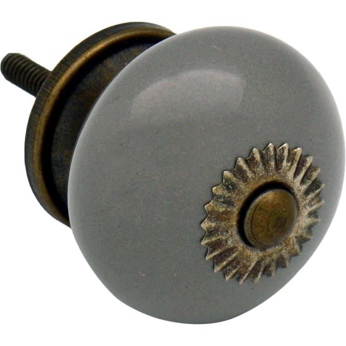 Nicola Spring Ceramic Door Knob and Handle - Grey
