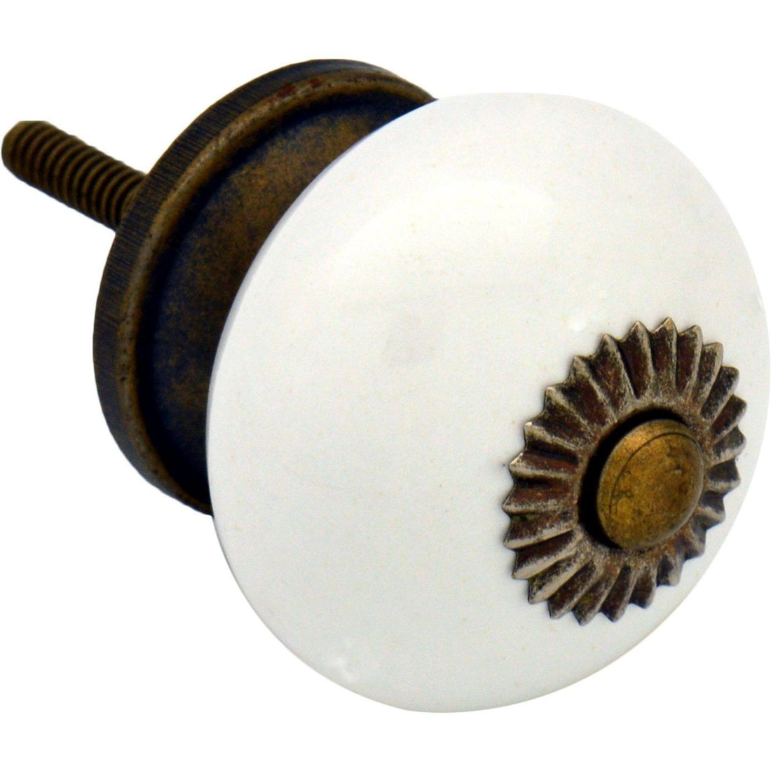 Nicola Spring Ceramic Door Knob and Handle - White